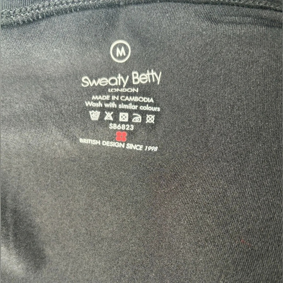 SWEATY BETTY Gary Long Sleeve Romper - Black size medium - Picture 6 of 6